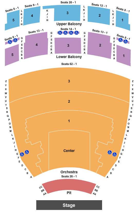 Mark C. Smith Concert Hall Les Miserables Seating Chart